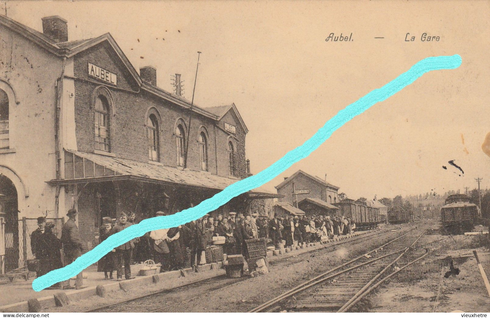 AUBEL Gare Bahnhof Statie  Station Train Trein Zug - Aubel