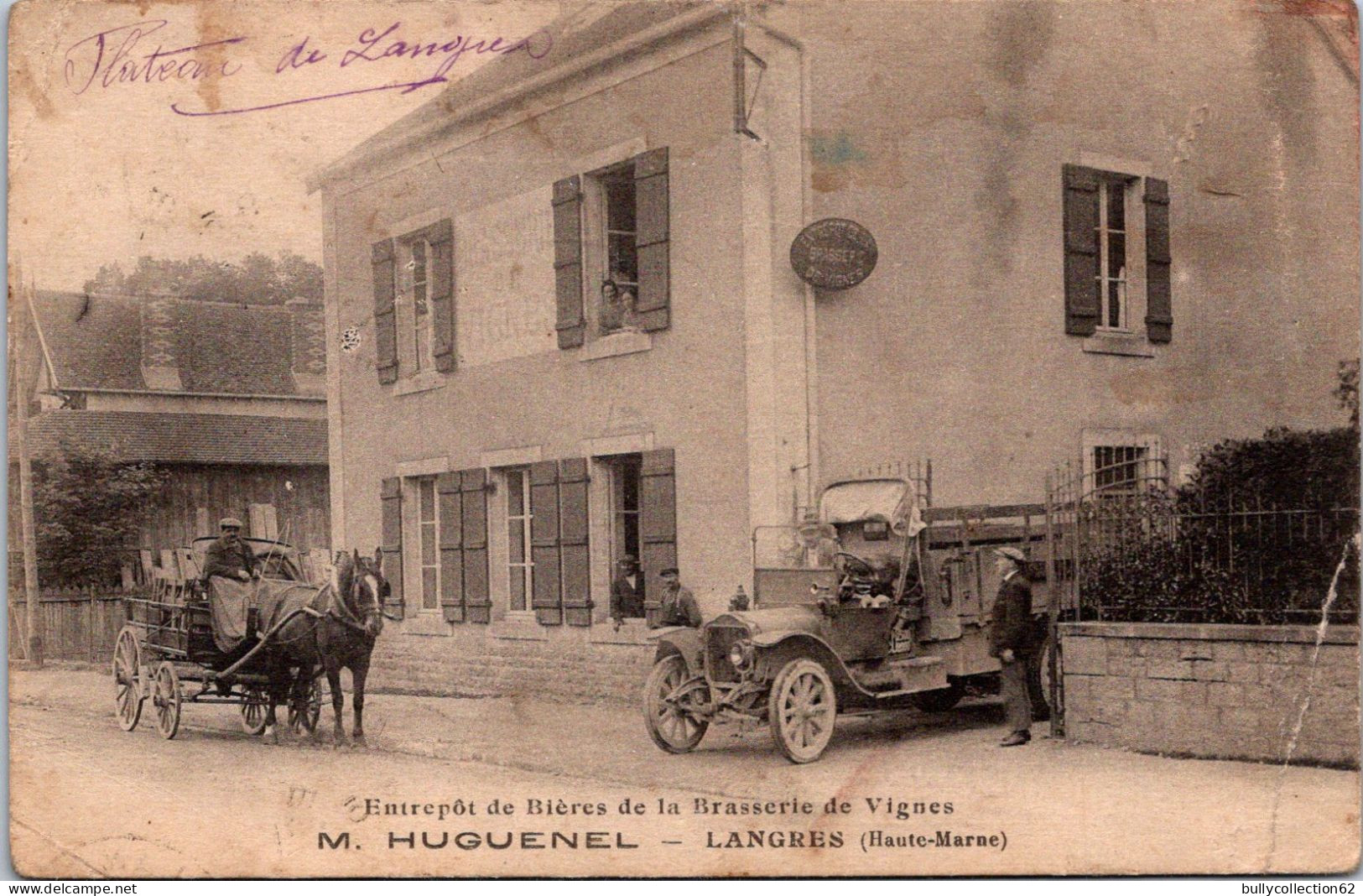 SELECTION -  LANGRES  -  Entrepôt De Bières De La Brasserie De Vignes. M - HUGUENEL . - Langres
