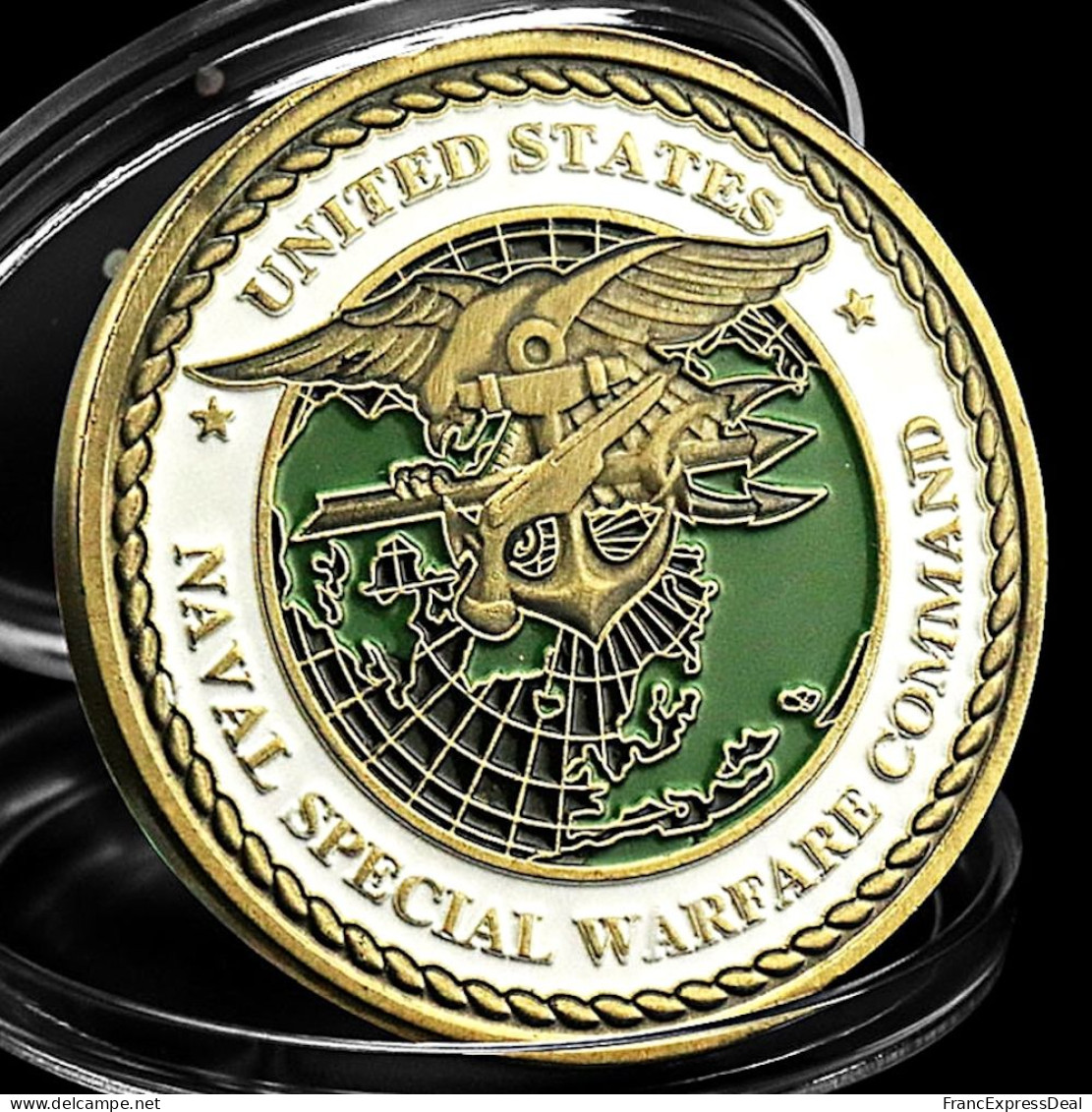 Pièce Médaille NEUVE - Etats-Unis US Navy Seals Seal Team - Altri & Non Classificati