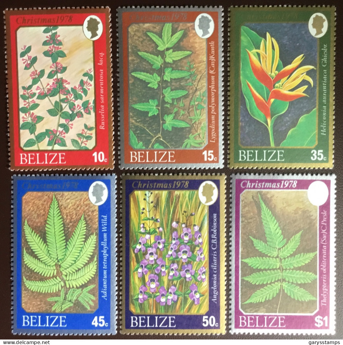 Belize 1978 Christmas Plants Flowers MNH - Autres & Non Classés