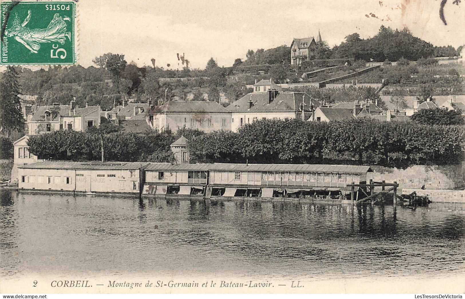 FRANCE - Corbeil - Montagne De St Germain Et Le Bateau Lavoir - LL - Carte Postale Ancienne - Corbeil Essonnes