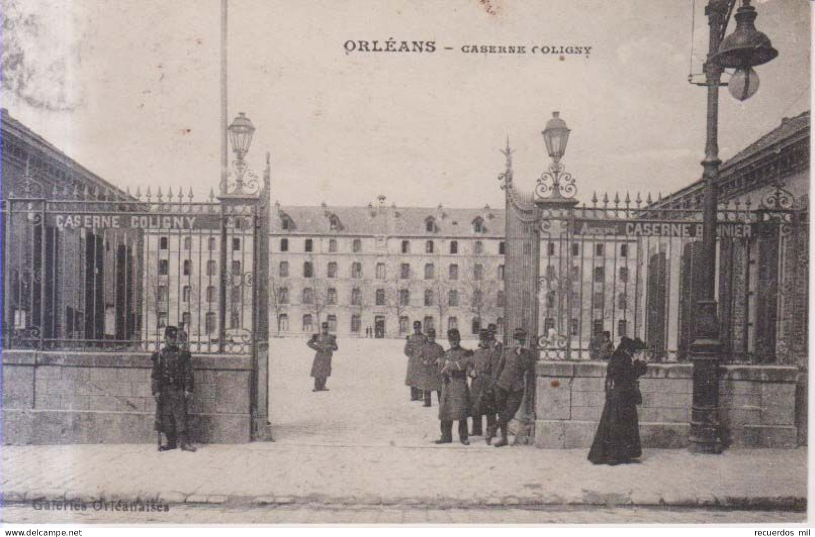 Orleans Caserne Coligny Carte Postale Animee 1913 - Orleans