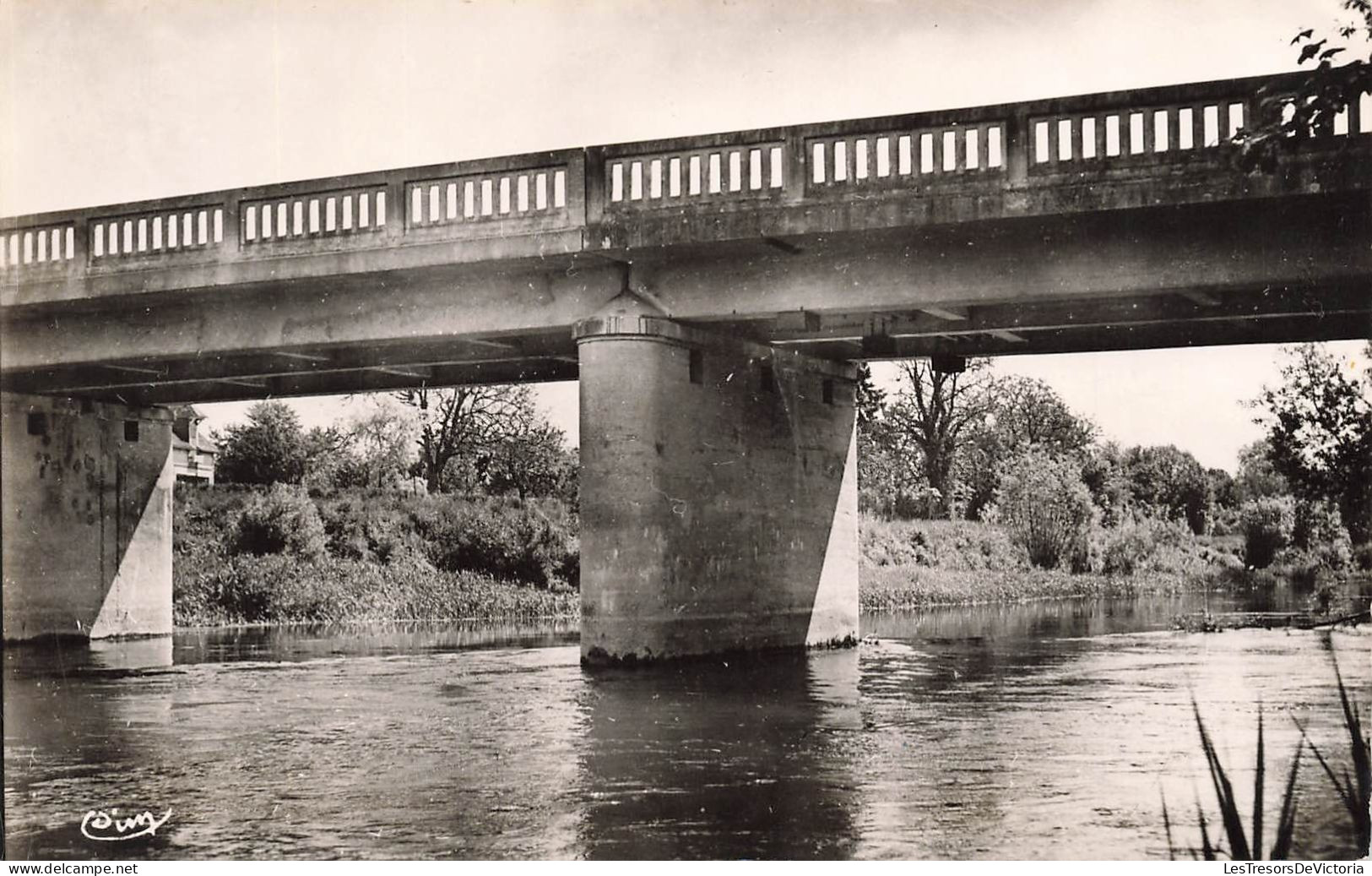 FRANCE - Anglure (Marne) - Vue Sur Le Pont De L'Aube - Vue Générale - Carte Postale Ancienne - Anglure