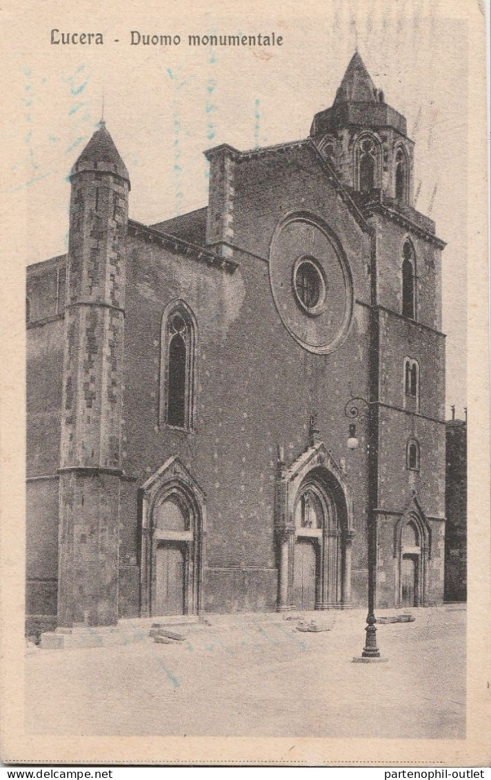 Cartolina - Postcard /  Viaggiata /  Lucera - Duomo. - Other & Unclassified