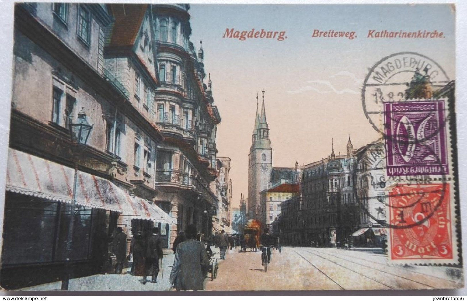 Magdeburg. Bretteweg. Katharinenkirche - CPA 1922 - Maagdenburg