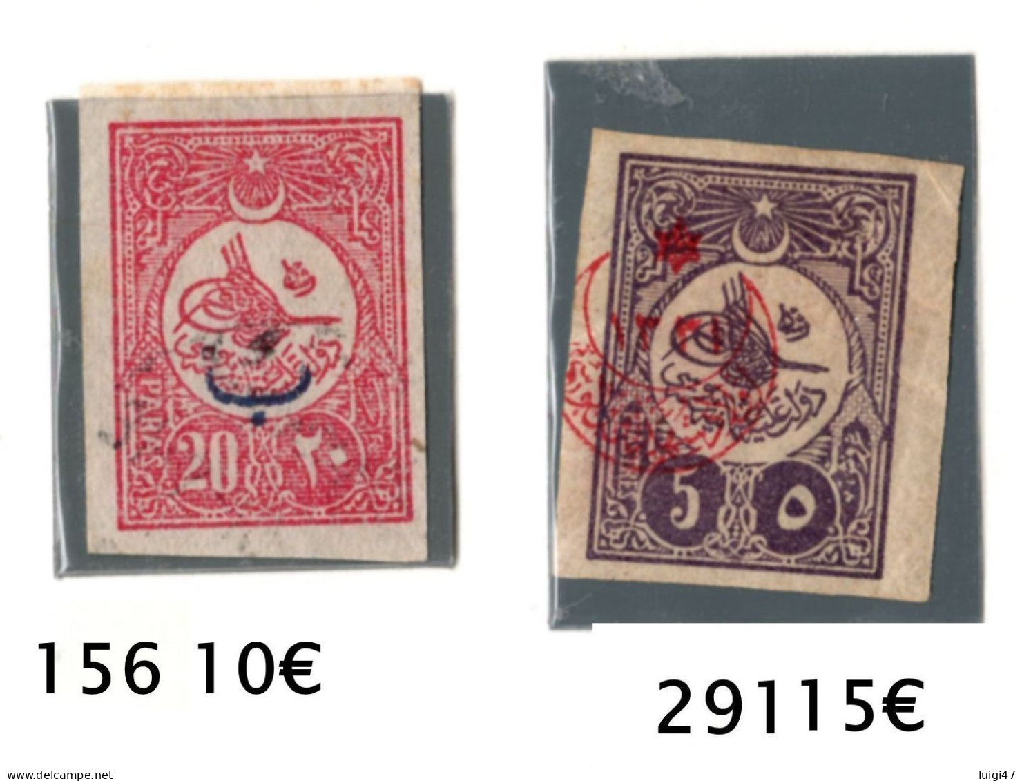 1190-1915 -.Impero Ottomano - Nè 156-291 Non Dentellati - Ungebraucht