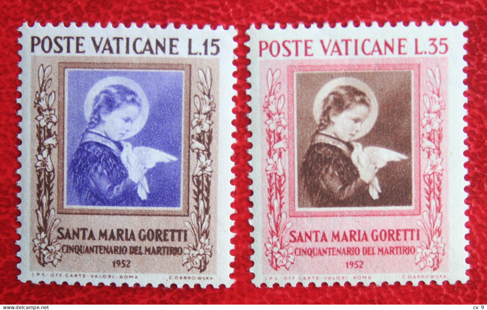 ST. MARIA GORETTI 1953 Mi 190-191 Yv 174-175 Ongebruikt / MH * VATICANO VATICAN VATICAAN - Unused Stamps
