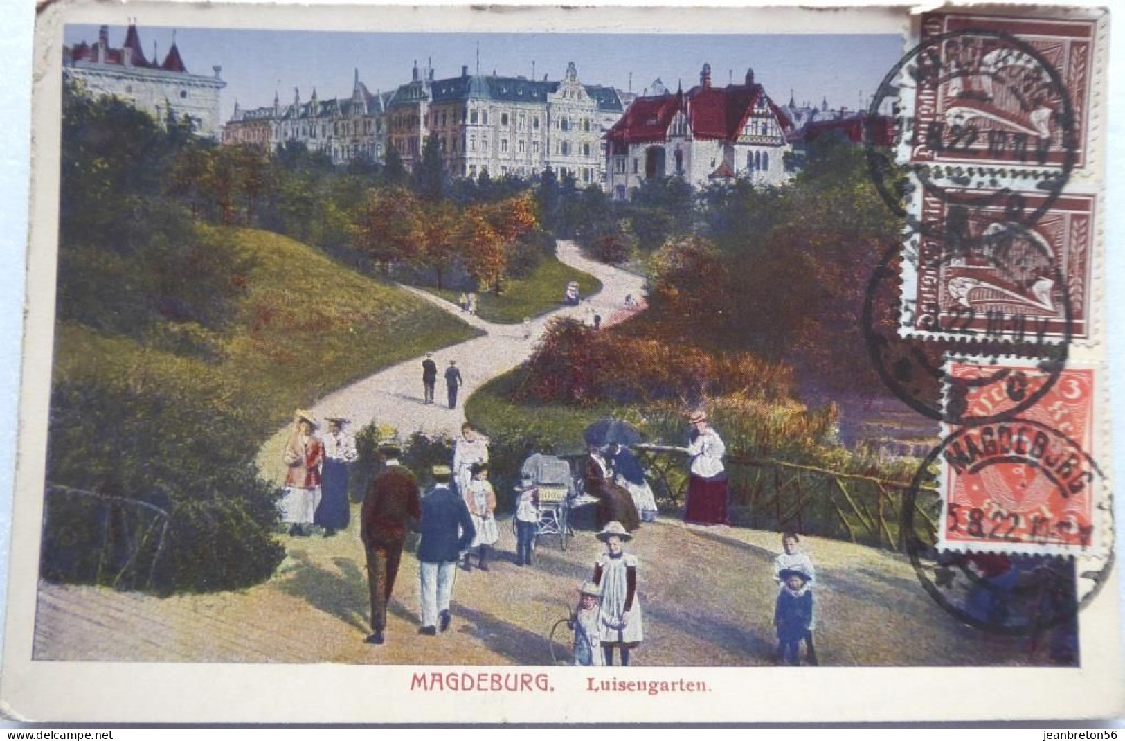 Magdeburg. - Luisengarten - CPA 1922 - Maagdenburg