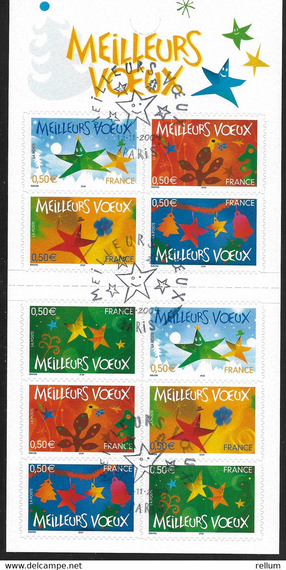 France 2004 Carnet - Yvert Nr. BC 3722 (3722/3726) - Michel Nr. MH 3877/3881 (3877/3881) - Oblitéré 1er Jour - Commemoratives