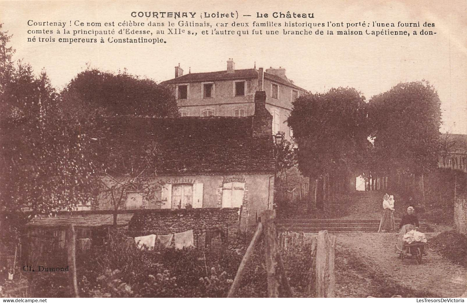 FRANCE - Courtenay - Vue Sur Le Château - Carte Postale Ancienne - Courtenay