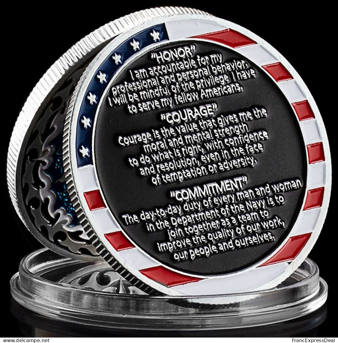 Pièce Médaille NEUVE - Etats-Unis US Navy Core Values - Autres & Non Classés