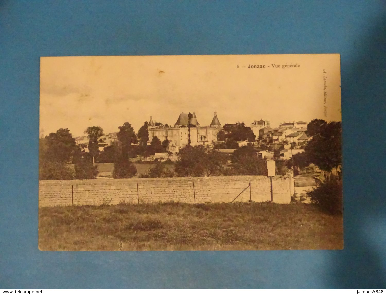 17) Jonzac - N°6 - Vue Générale - Année:1908 - EDIT: A. Laroche - Jonzac