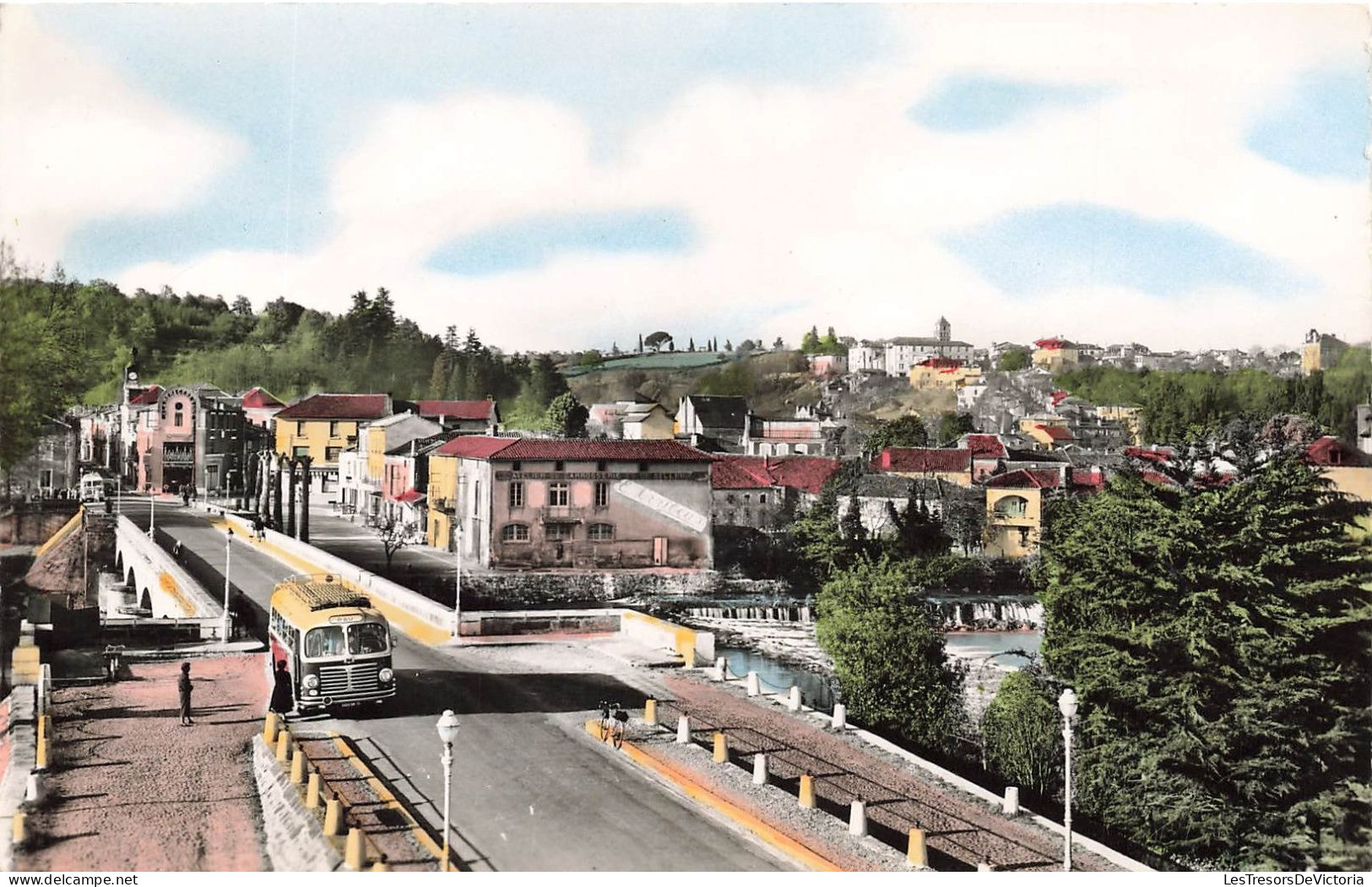 FRANCE - Aire Sur L'Adour (Landes) - Vue Sur Le Point Sur L'Adour Et Vue Panoramique Du Mas - Carte Postale Ancienne - Aire