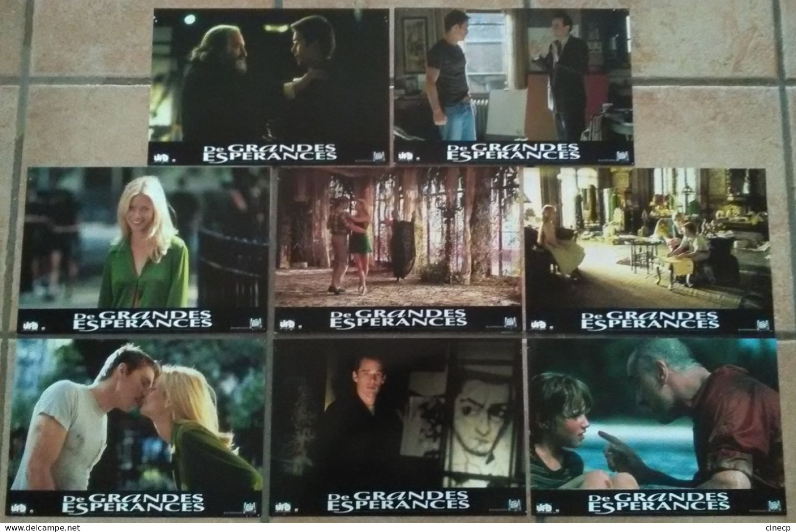 8 PHOTO FILM DE GRANDES ESPERANCES DE NIRO PALTROW 1998 TBE CINEMA LOBBY CARDS - Fotos