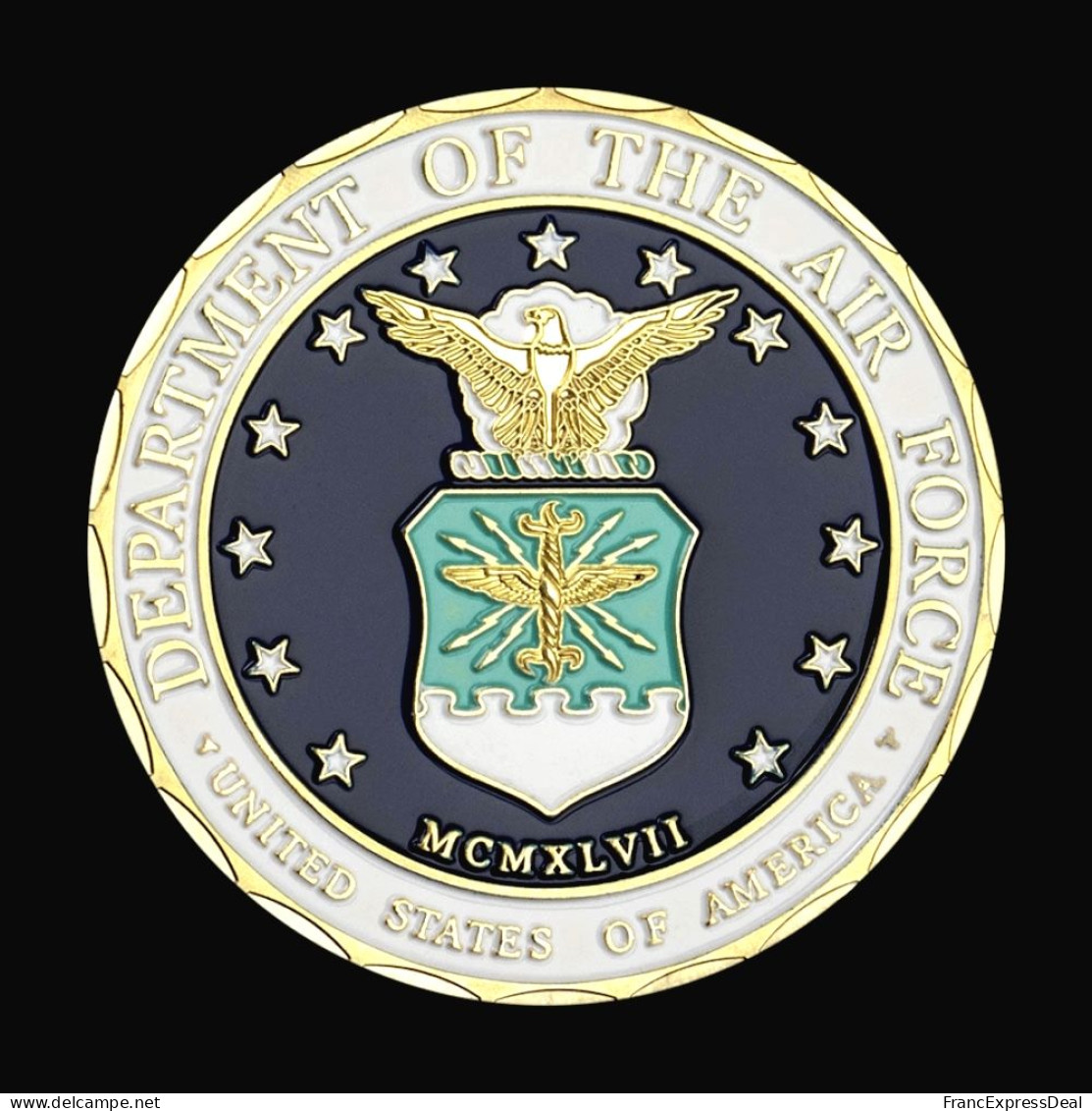 Pièce Médaille NEUVE Plaquée Or - Etats-Unis US Air Force Combat Control Team - Other & Unclassified