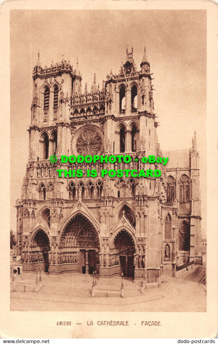R517221 Amiens. La Cathedrale. Facade. Braun. Postcard - Mondo