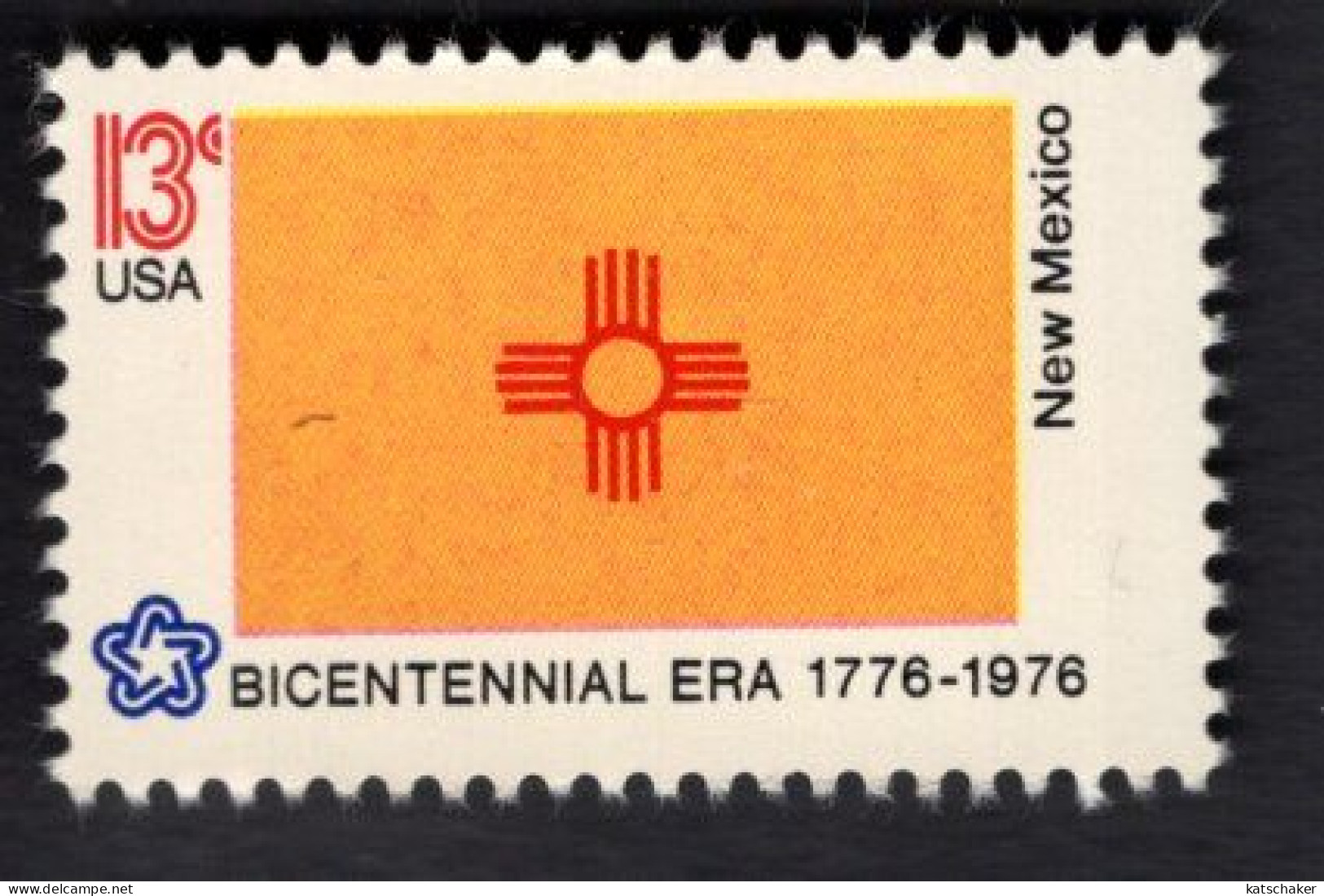 206113911 1976 SCOTT 1679 (XX) POSTFRIS MINT NEVER HINGED  - American Bicentennial FLAG OF NEW MEXICO - Unused Stamps