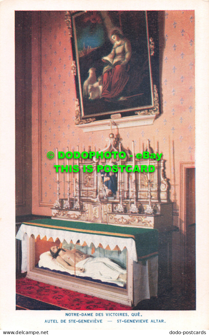 R517230 Notre Dame Des Victoires. Que. Autel De Ste Genevieve. Lorenzo Audet Enr - Mondo