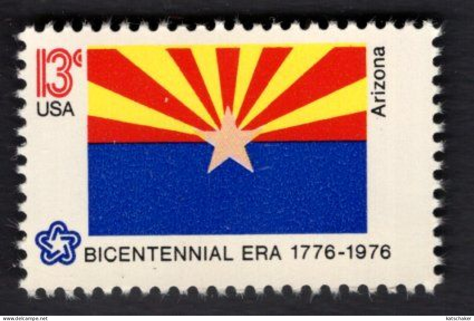 206114021 1976 SCOTT 1680 (XX)  POSTFRIS MINT NEVER HINGED - AMERICAN BICENTENIAL -  FLAG OF ARIZONA - Nuovi