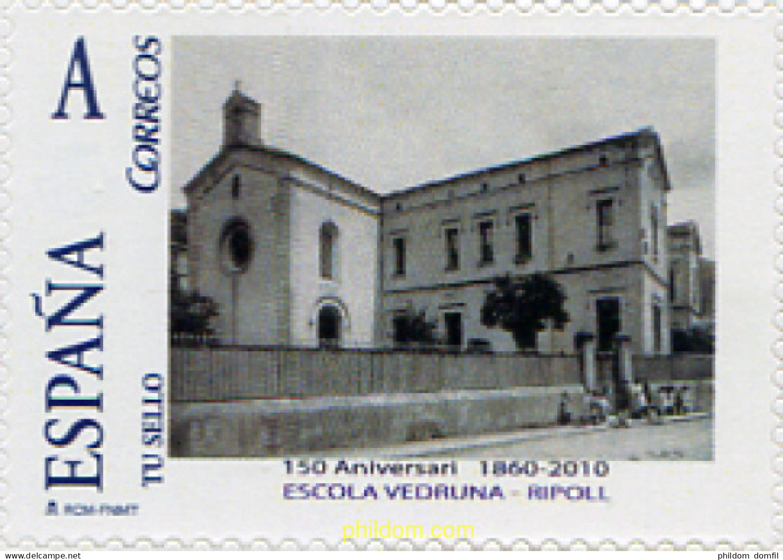 261240 MNH ESPAÑA Privados Ripolles 2010 150 ANIVERSARIO DE LA ESCUELA VEDRUNA - RIPOLL - Unused Stamps