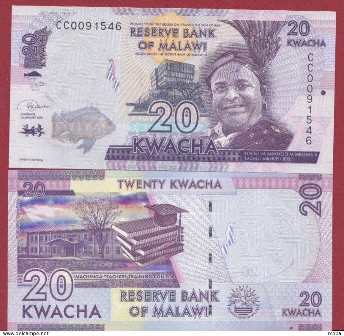 Malawi 20 Kwacha----2020---UNC---(462 BIS) - Malawi