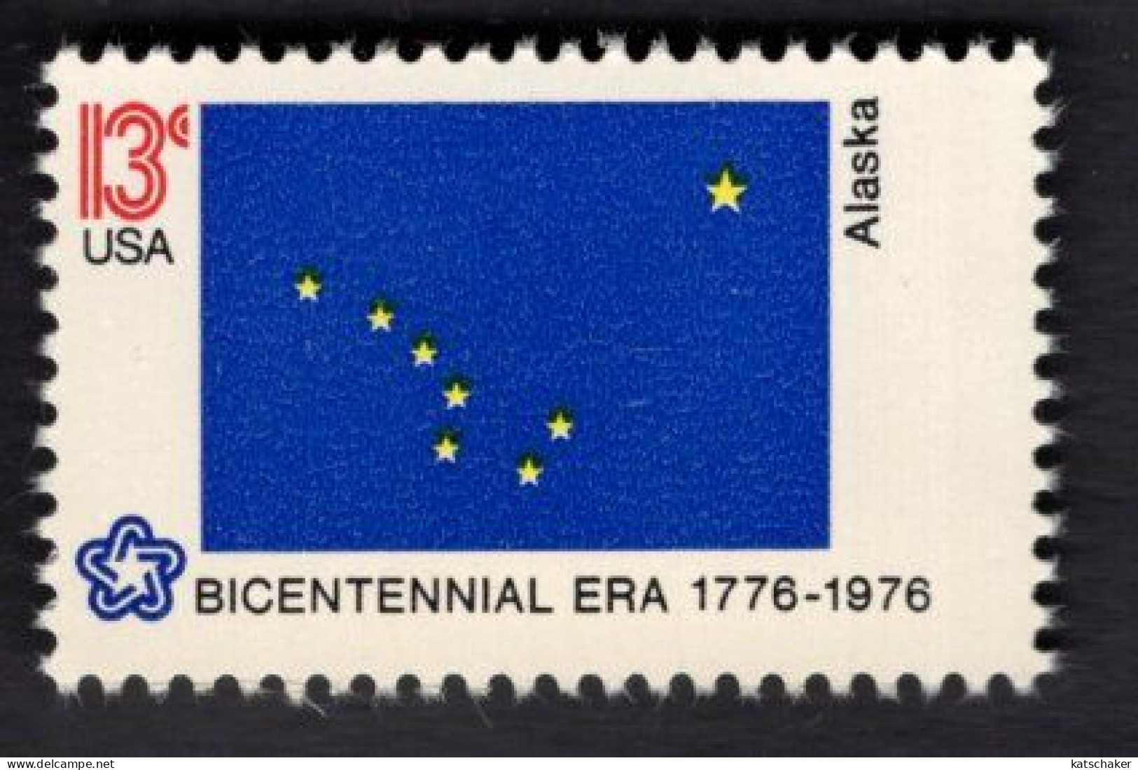 2016947078 1976 SCOTT 1681 (XX)  POSTFRIS MINT NEVER HINGED - AMERICAN BICENTENIAL -  FLAG OF ALASKA - Nuovi