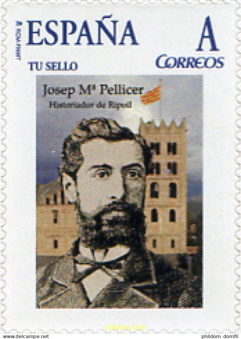 261247 MNH ESPAÑA Privados Ripolles 2010 JOSEP Mª. PELLICER - HISTORIADOR DE RIPOLL - Unused Stamps