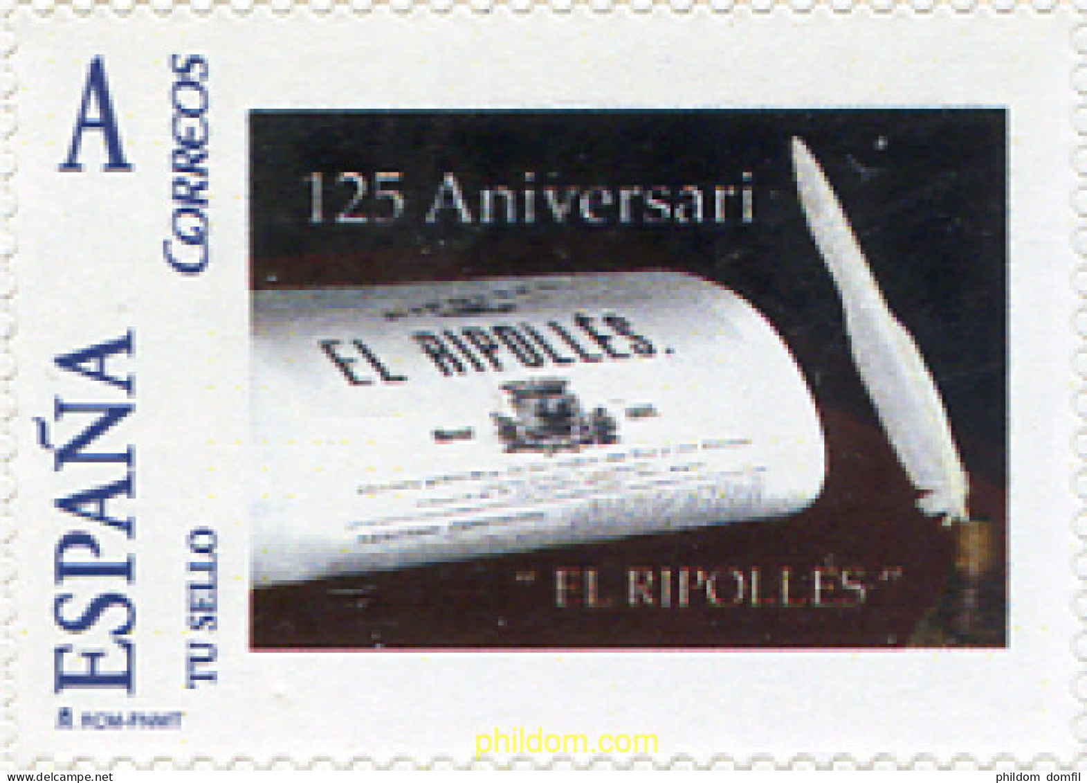 261251 MNH ESPAÑA Privados Ripolles 2007 125 ANIVERSARIO DE EL RIPOLLES - Nuevos