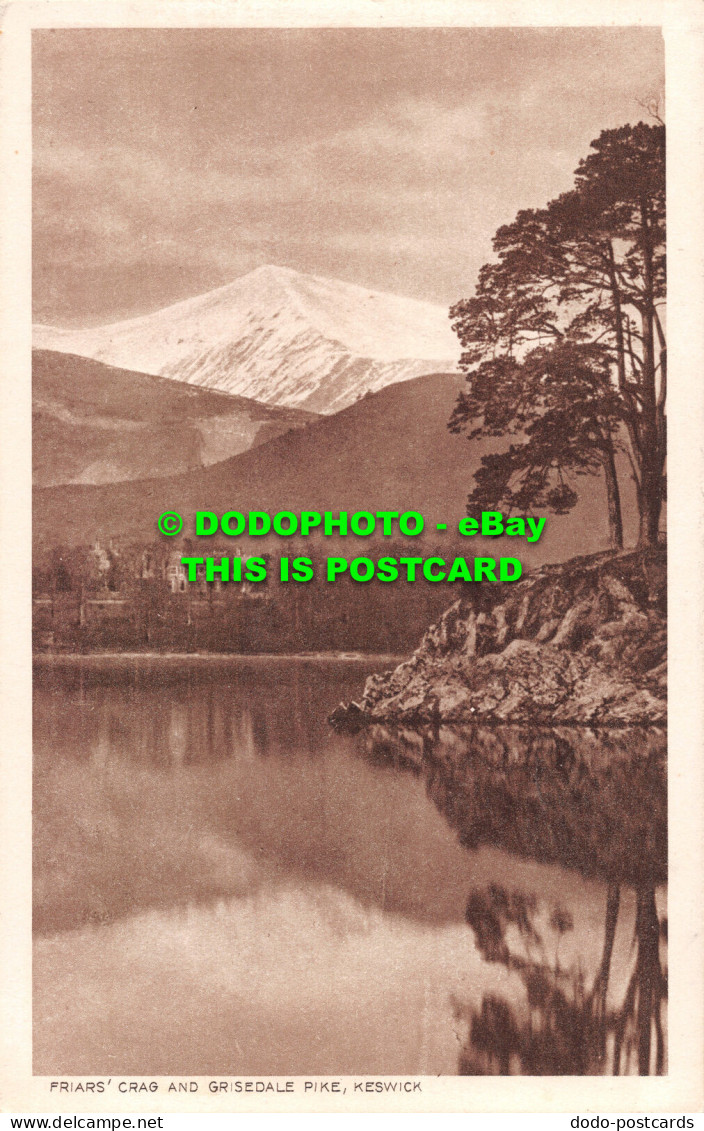 R517459 Keswick. Friars Crag And Grisedale Pike. This Is A Genuine Photogravure - Wereld