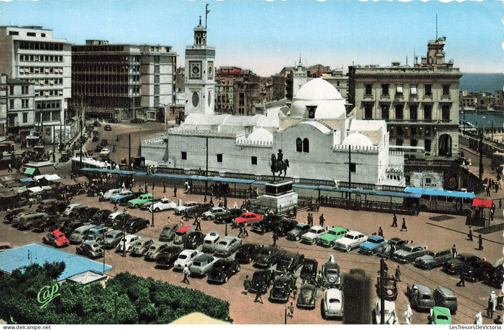 ALGERIE - Alger - Vue Sur La Place Du Gouvernement - Vue Générale - Animé - Carte Postale Ancienne - Alger