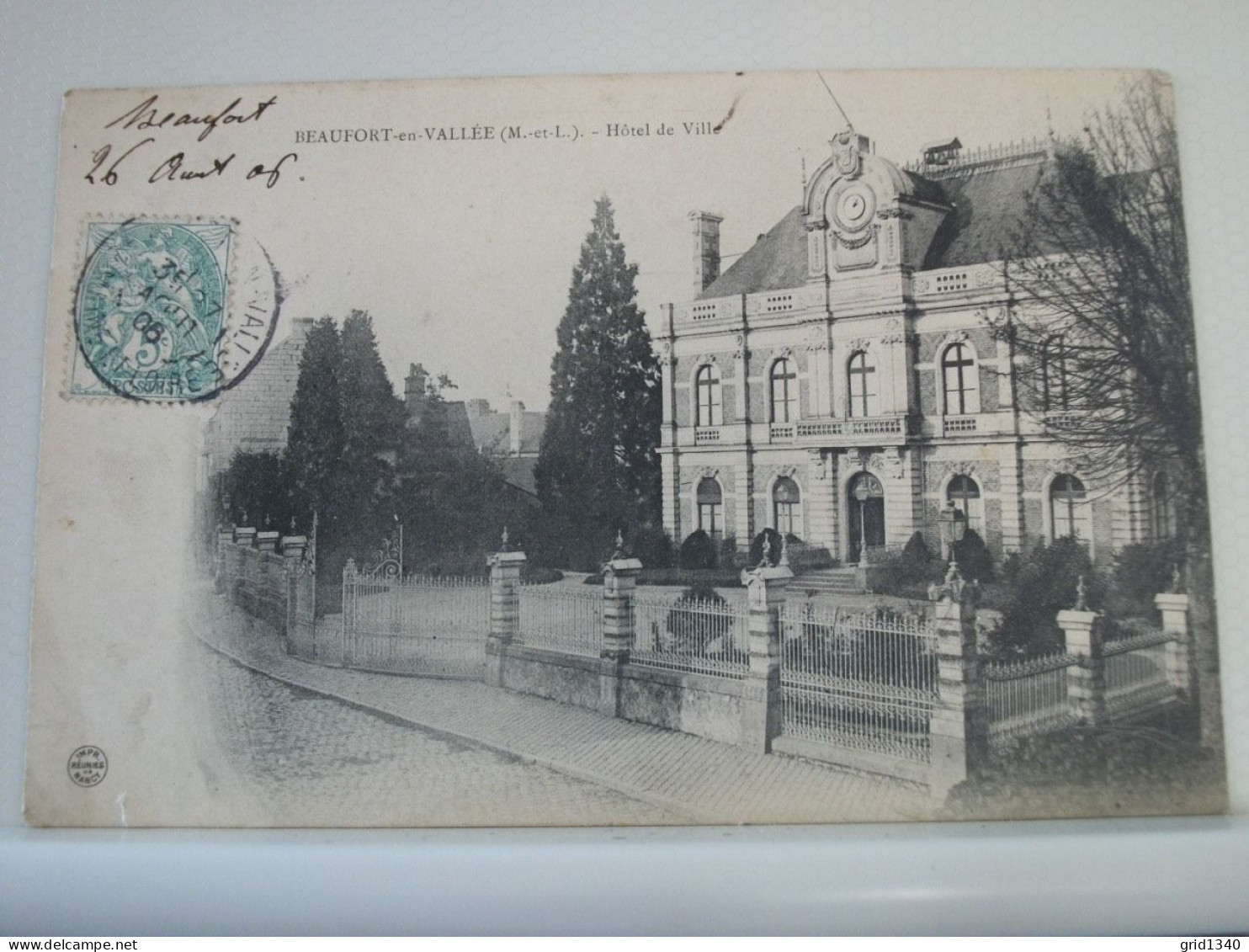 49 3169 CPA 1906 - 49 BEAUFORT EN VALLEE - HOTEL DE VILLE - Sonstige & Ohne Zuordnung