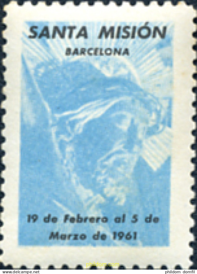 272375 MNH ESPAÑA Viñetas 1961 SANTA MISION - BARCELONA - Nuovi