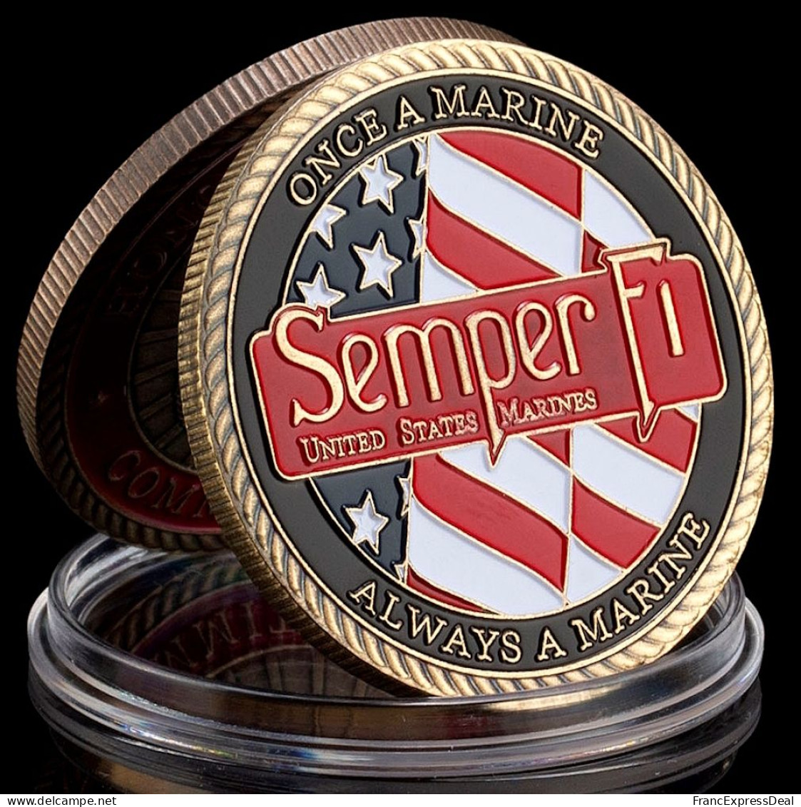 Pièce Médaille NEUVE - Etats-Unis US Marine Corps Semper Fidelis - Andere & Zonder Classificatie