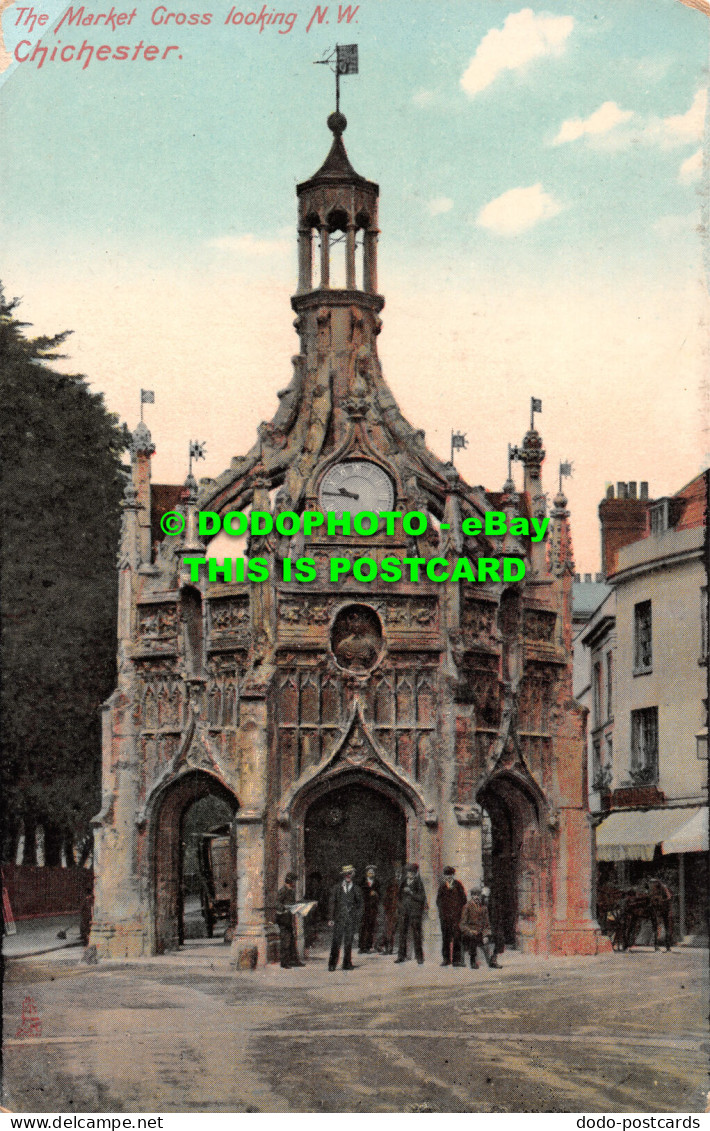 R517485 Chichester. The Market Cross Looking N. W. Tuck. Rapholette. 8036 - Wereld