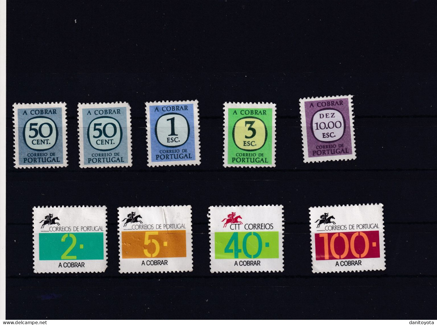 Portugal. Dos Fichas Con Sellos Nuevos. Una Hojas Bloques Y Otra Franquicis - Unused Stamps