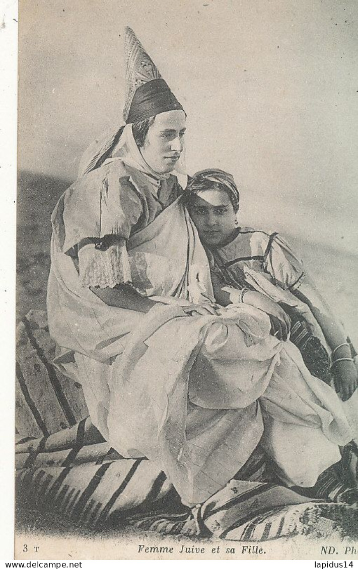 AY 501 /    CPA    TUNISIE-   FEMME JUIVE ET SA FILLE - Túnez