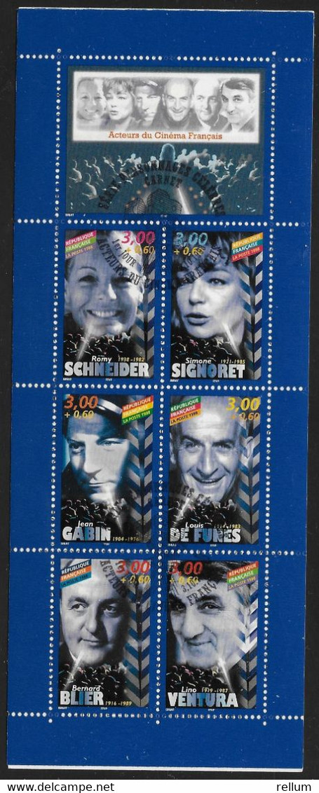 France 1998 Carnet - Yvert Nr. BC 3193 (3187/3192) - Michel Nr. MH 48 (3331/3336) - Oblitéré 1er Jour - Commemoratives