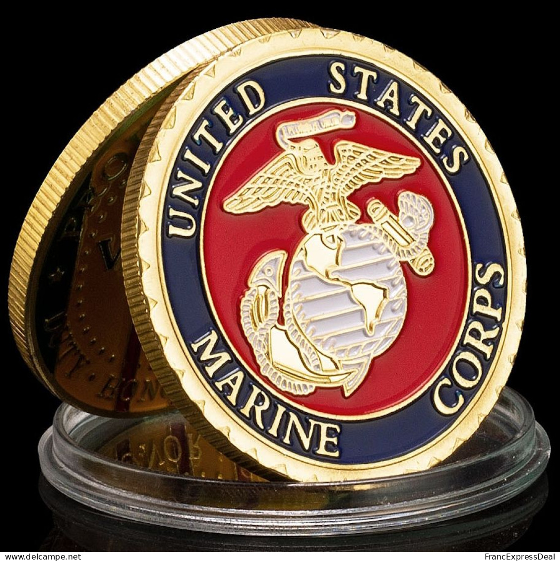 Pièce Médaille NEUVE Plaquée Or - Etats-Unis US Marine Corps Guerre Du Vietnam (Réf 1) - Sonstige & Ohne Zuordnung