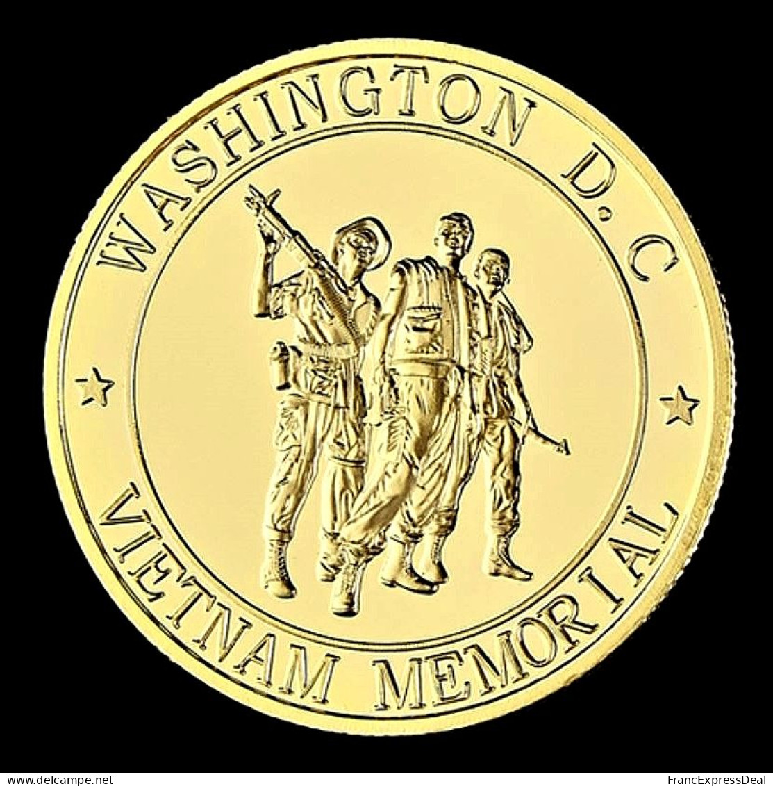 Pièce Médaille NEUVE Plaquée Or - Etats-Unis US Marine Corps Guerre Du Vietnam (Réf 1) - Altri & Non Classificati