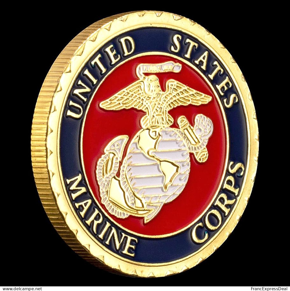 Pièce Médaille NEUVE Plaquée Or - Etats-Unis US Marine Corps Guerre Du Vietnam (Réf 1) - Other & Unclassified