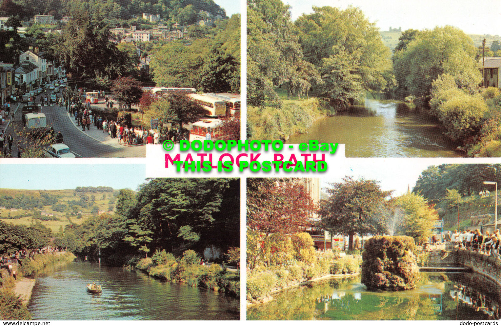 R517537 Matlock Bath. South Parade. River Derwent. Fish Pond. Riber Castle. Mult - Welt