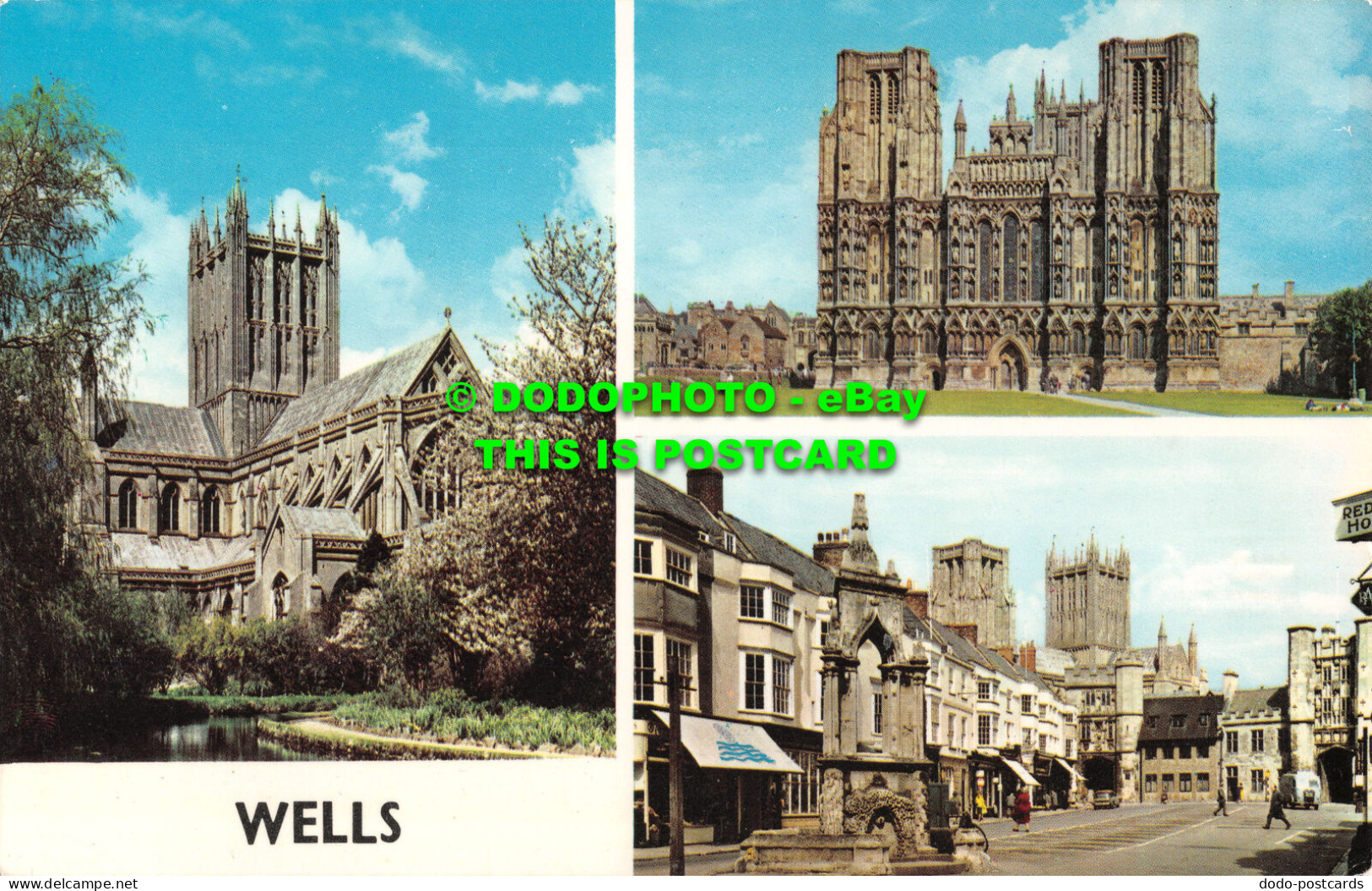 R517543 Wells. The Cathedral And Swan Pool. The Cathedral West Front. The Market - Welt