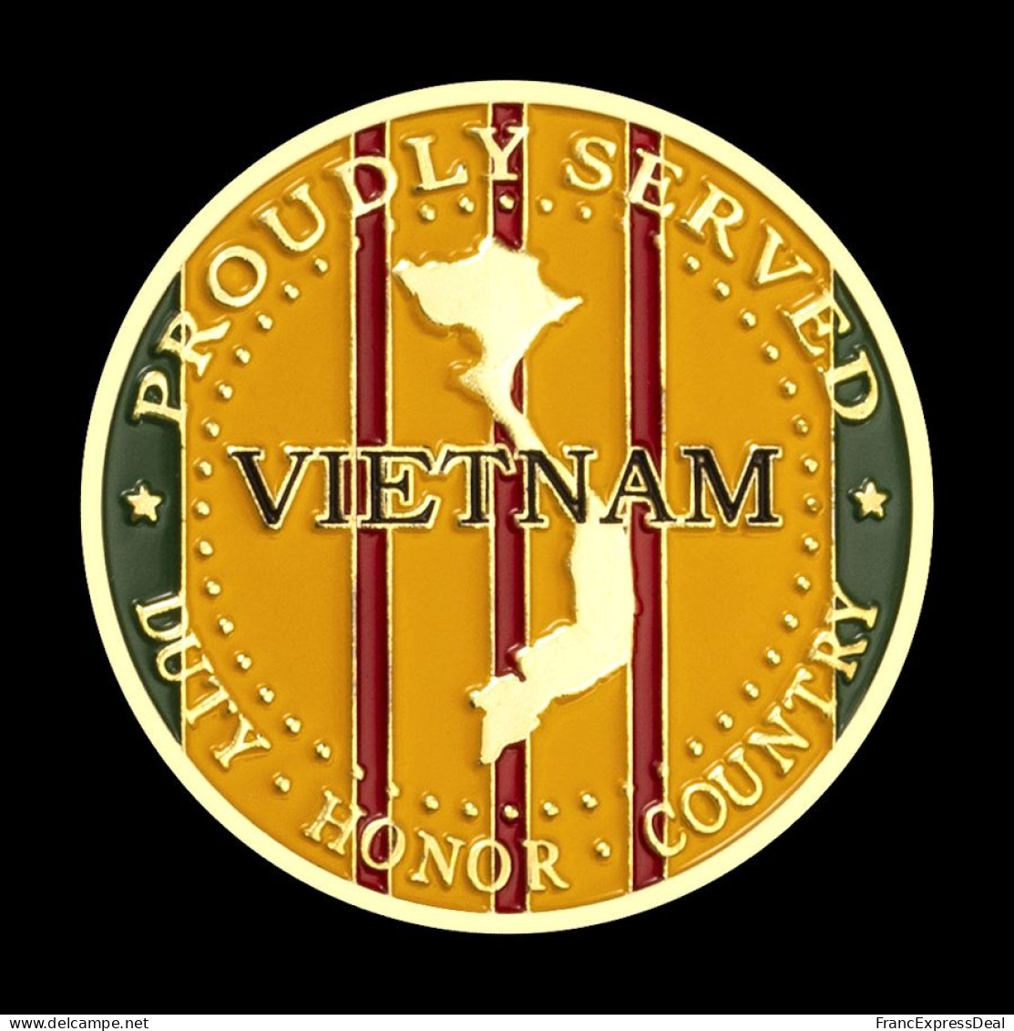 Pièce Médaille NEUVE Plaquée Or - Etats-Unis US Marine Corps Guerre Du Vietnam (Réf 2) - Other & Unclassified