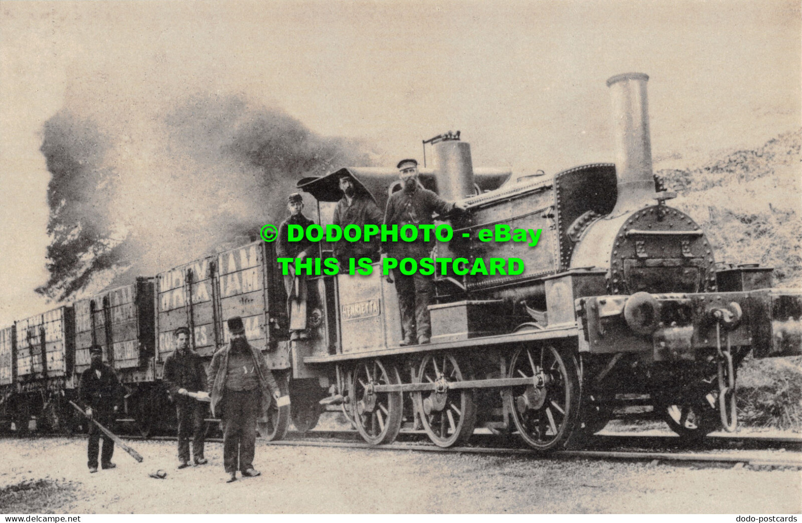 R517554 Coal Train At Minera Lead Mines. C. 1890. Clwyd Record Office - Welt