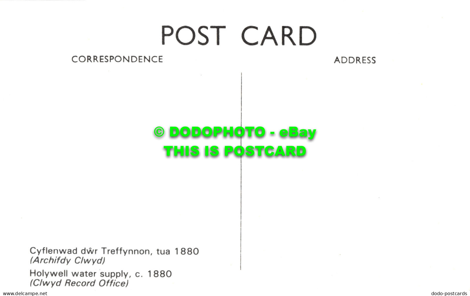 R517559 Holywell Water Supply. C. 1880. Clwyd Record Office - Welt