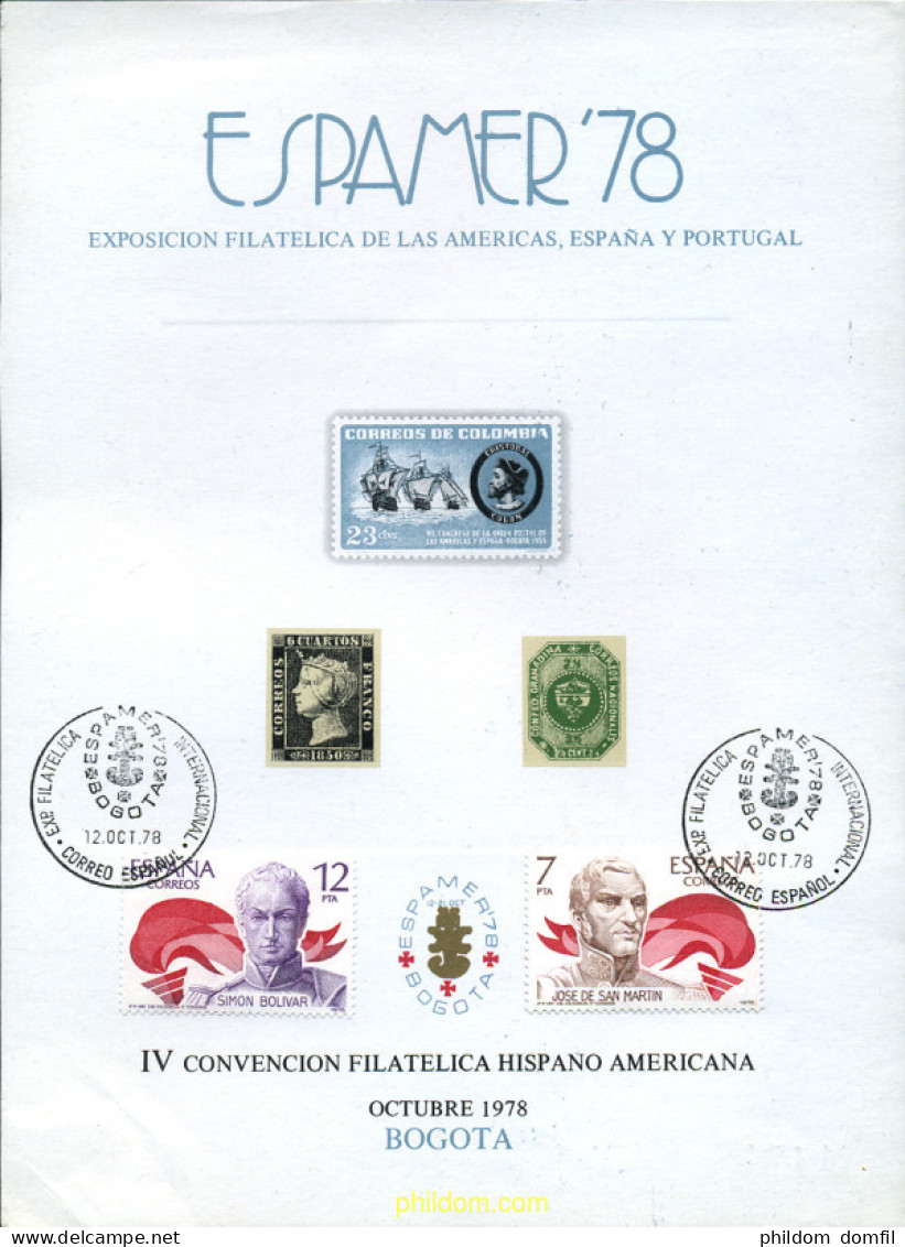 273458 USED ESPAÑA Hojas Recuerdo 1978 ESPAMER-78 - Unused Stamps