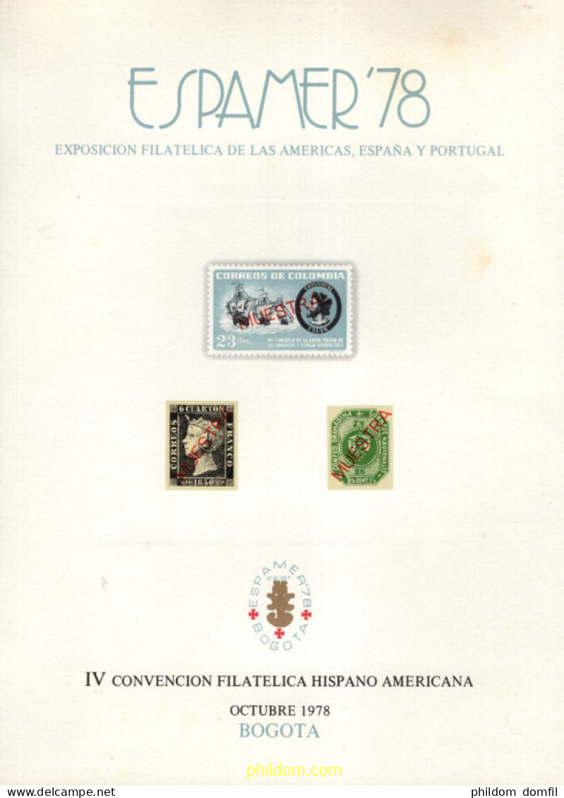273593 MNH ESPAÑA Hojas Recuerdo 1978 ESPAMER-78 - Unused Stamps