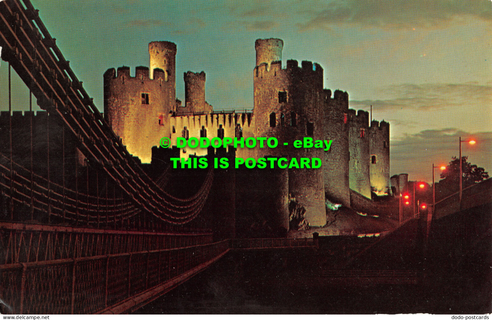 R517580 Conway. Caernarvonshire. Wales. Conway Castle. With Its 8 Towers. Was Er - Welt