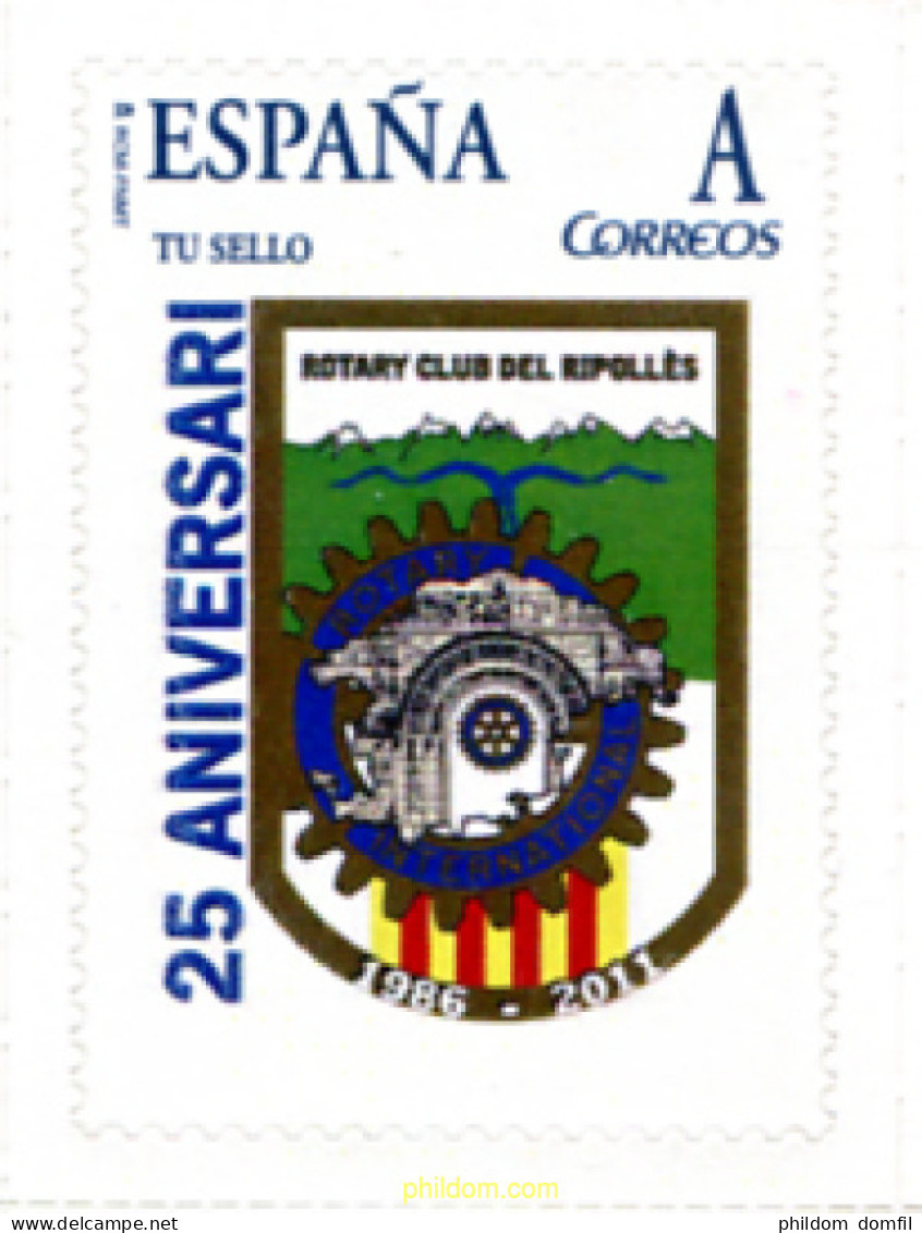 299594 MNH ESPAÑA Privados Ripolles 2011 25 ANIVERSARIO DEL ROTARI CLUB DEL RIPOLLES - Ongebruikt