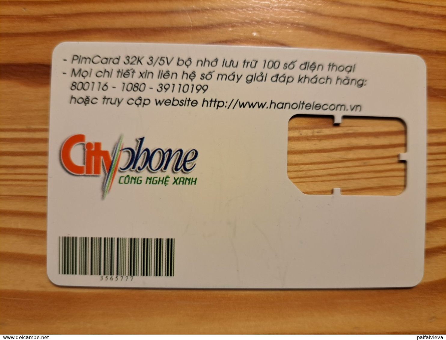 GSM SIM Phonecard Vietnam, Cityphone - Without Chip - Viêt-Nam